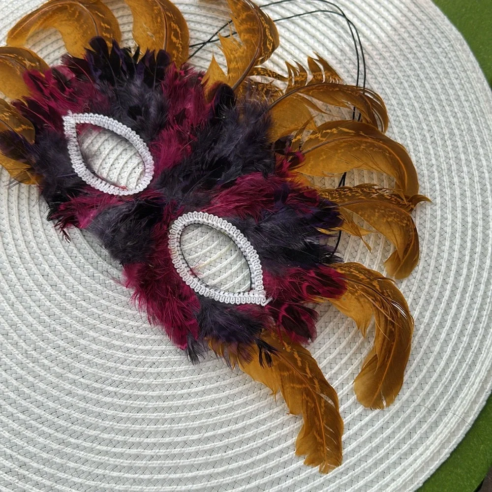 Feathered Masquerade Mask